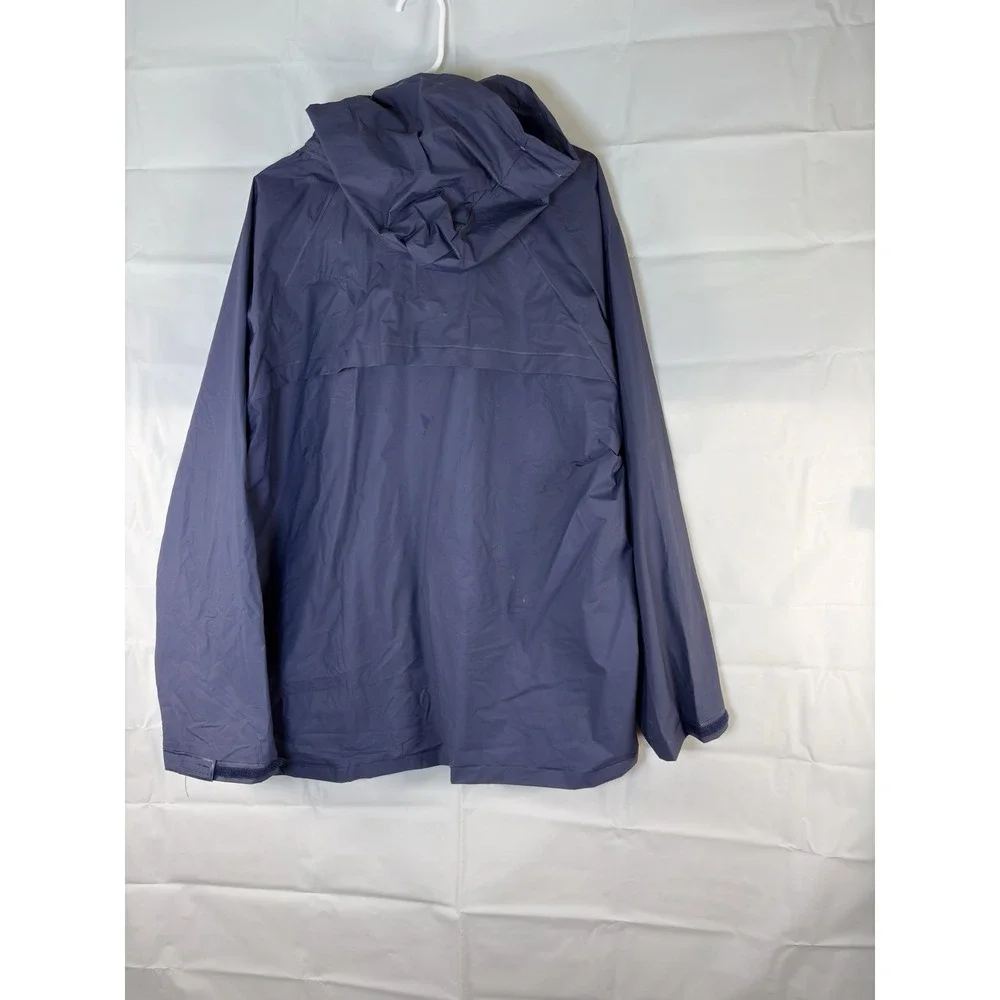 Coleman Men's blue Poly Vinyl Rain Long Sleeve Jacket Hoodie L/XL M-398